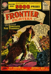 FRONTIER FIGHTERS #6-DAVY CROCKETT COVER AND STORY-1956 VG- 
