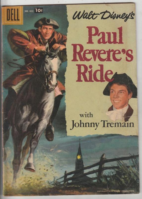 Four Color #822 (Aug-57) VG+ Affordable-Grade Paul Revere, Johnny Tremain