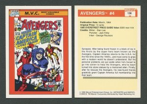 1990 Marvel Comics Card  #136 (Avengers #4 Cover) / MINT