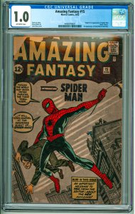 Amazing Fantasy #15 (1962) CGC 1.0 1st Appearance of Spider-Man!