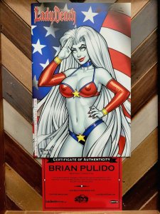 LADY DEATH: Oblivion Kiss Independence Naughty (2016) NM 1/150 Signed + COA