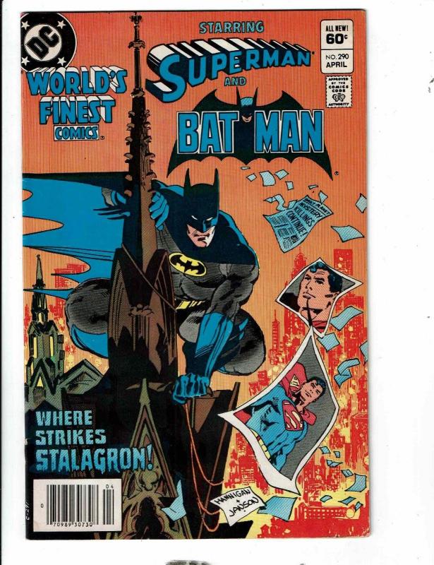 6 World's Finest Comics #287 288 289 290 291 293 DC Comic Books Batman Flash JG4