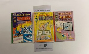 3 Richie Rich Harvey Books Dollars and Cents #74 Gloria #7 Inventions #7 29 JW9