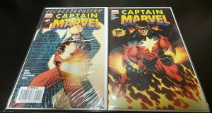 2PC CAPTAIN MARVEL LOT (9.4) #1,5 HIGH GRADE!! 2008