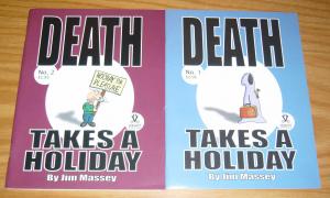 Death Takes A Holiday #1-2 VF complete series - jim massey - funny grim reaper