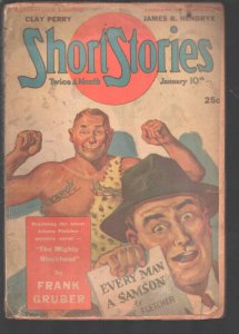 Short Stories 1/10/1942-Pete Kuhloff-'Frank Gruber-Pulp adventure S. Omar Bak...