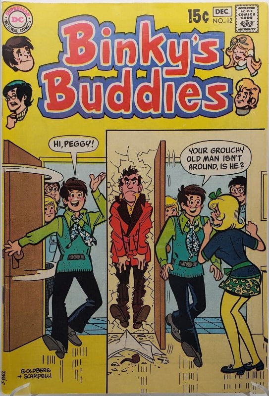 Binky's Buddies #12 (1970) Tough to Find DC Last Issue VG/FN