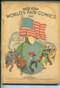 NEW YORK WORLD'S FAIR -1940-SUPERMAN-BATMAN-HOURMAN-SANDMAN--pr/fr