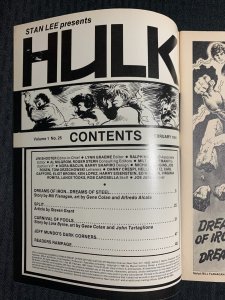 1981 (RAMPAGING) HULK Magazine #25 FVF 7.0 Carnival of Fools / Dominic Fortune