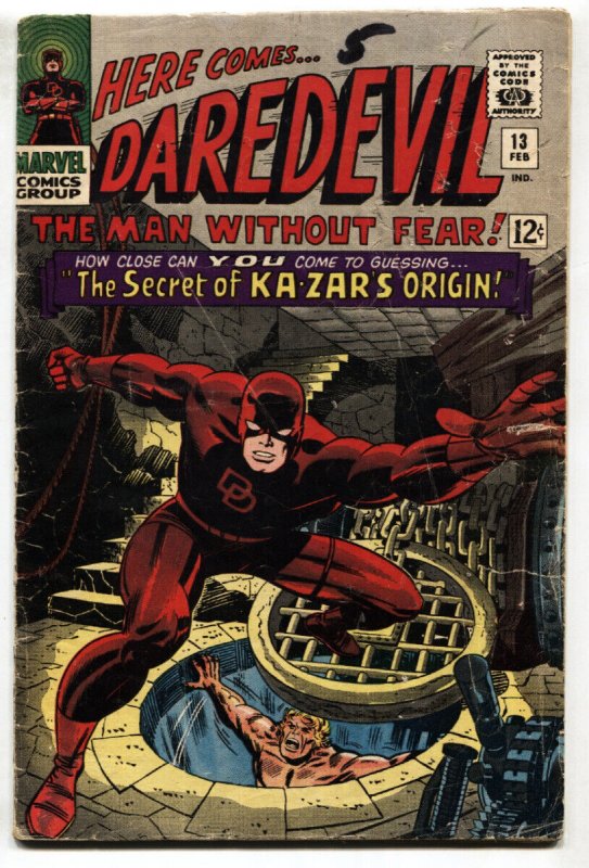 DAREDEVIL #13 comic book 1966-MARVEL COMICS- KA-ZAR