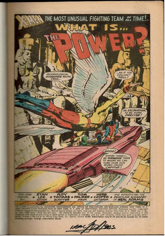 X-Men #56, 5.5, Signed by Neal Adams