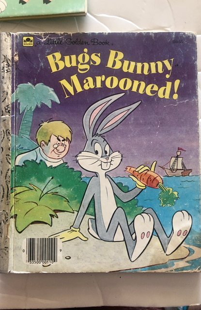 Bugs bunny marooned 1985 Little Golden book see pics