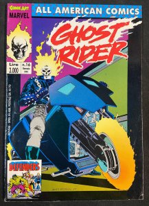 GHOST RIDER #16 ALSO FEATURING DEFENDERS STORY 1991 ITALIAN EDITION COMIC VG