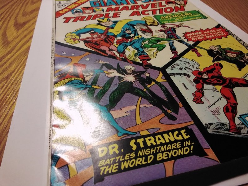 Giant-Size Triple Action #1 Daredevil Doctor Strange Avengers Hawkeye Scarlet