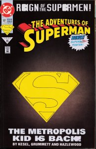 Adventures of Superman #501 Die-cut cover (1993) Superboy