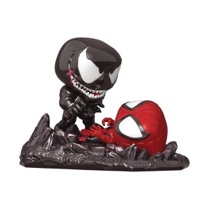 POP COMIC MOMENT MARVEL SPIDER-MAN VS VENOM METALLIC PX FIGURE