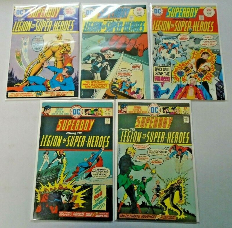 Bronze Age Superboy Comic Lot 25¢ Covers #206-215 9 Diff Avg 6.0 FN (1975-76)