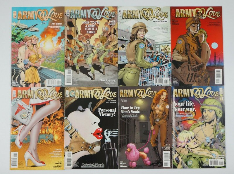 Army@Love #1-12 VF/NM complete series + art of war 1-6 rick veitch vertigo set