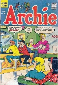 Archie #182 VG ; Archie | low grade comic June 1968 Bread Cover