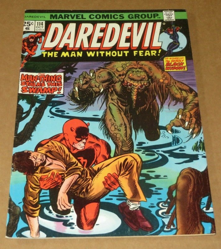 Daredevil #114 VG/FN 1974 Marvel Bronze Age Comic Man-Thing 1st Death Stalker