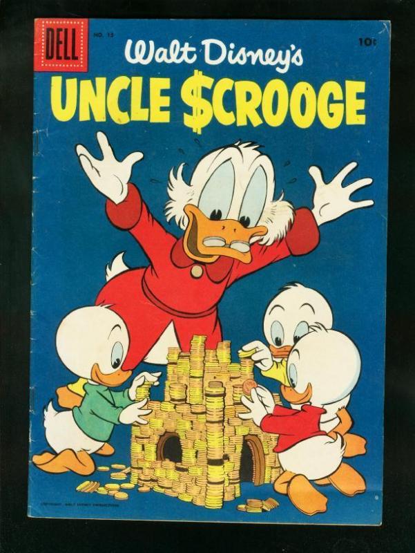 WALT DISNEY'S UNCLE SCROOGE #13 1956-CARL BARKS-DELL COMICS-fine plus FN+