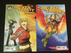 BROKEN TRINITY: WITCHBLADE #1, ANGELUS #1 VFNM Condition
