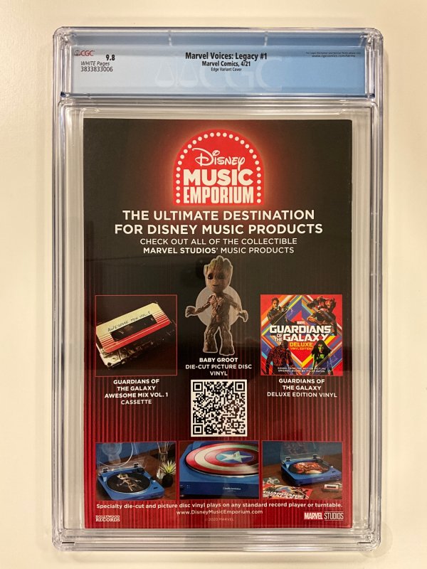 Marvel's Voices: Legacy Edge Cover (2021) CGC 9.8