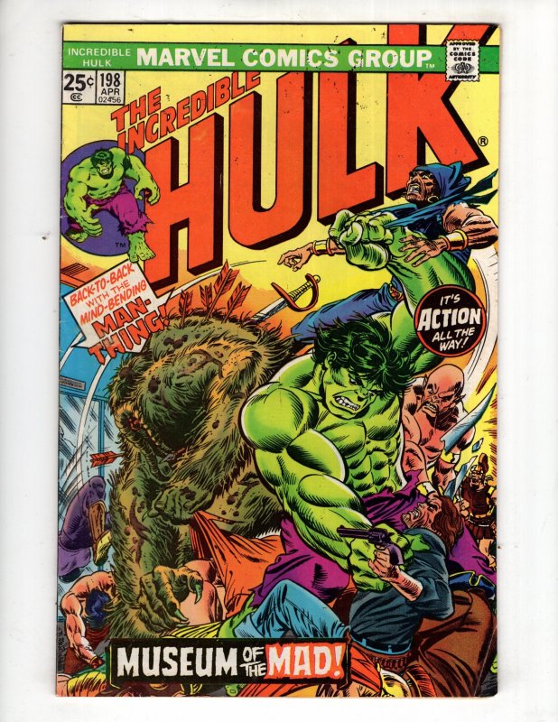 The Incredible Hulk #198 (1976) MAN-THING Appearance / ID#492