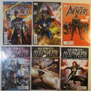 2010 Secret Avengers Lot of 6 #5, 12, 12.1, 13, 14, 15 Marvel 1st Series Comics