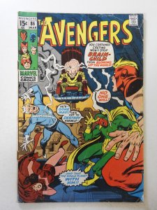 The Avengers #86 (1971) VG- Condition moisture stain, tape pull fc