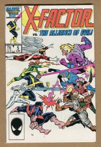 X-Factor #5 - VS. The Alliance Of Evil - 1986 (Grade 9.2) WH