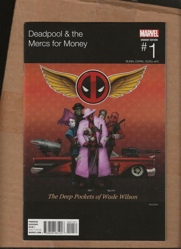 .DEADPOOL MERCS FOR MONEY   #1 HIP HOP RAHZZAH VARIANT COVER MARVEL COMICS 759606081257