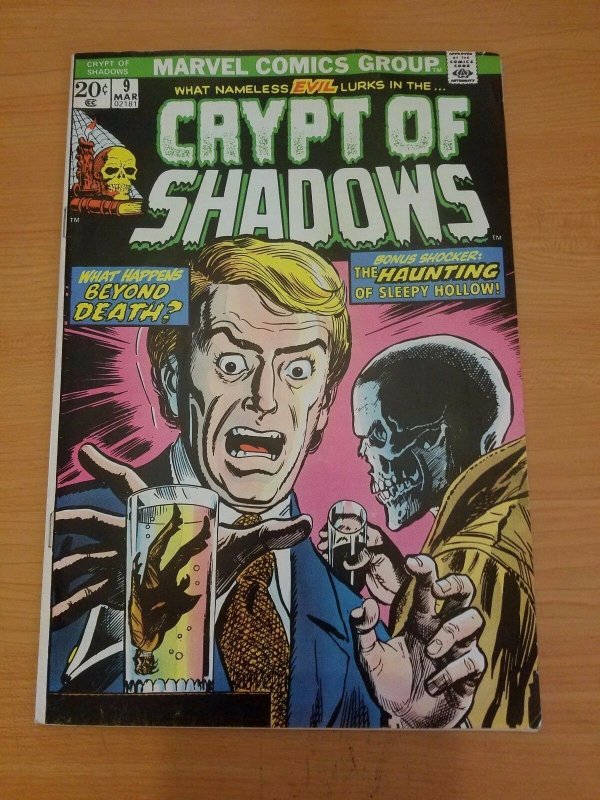 Crypt of Shadows #9 ~ FINE - VERY FINE VF ~ (1974, Marvel Comics)