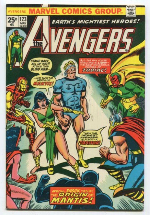 AVENGERS #123 Mantis BRONZE AGE MARVEL