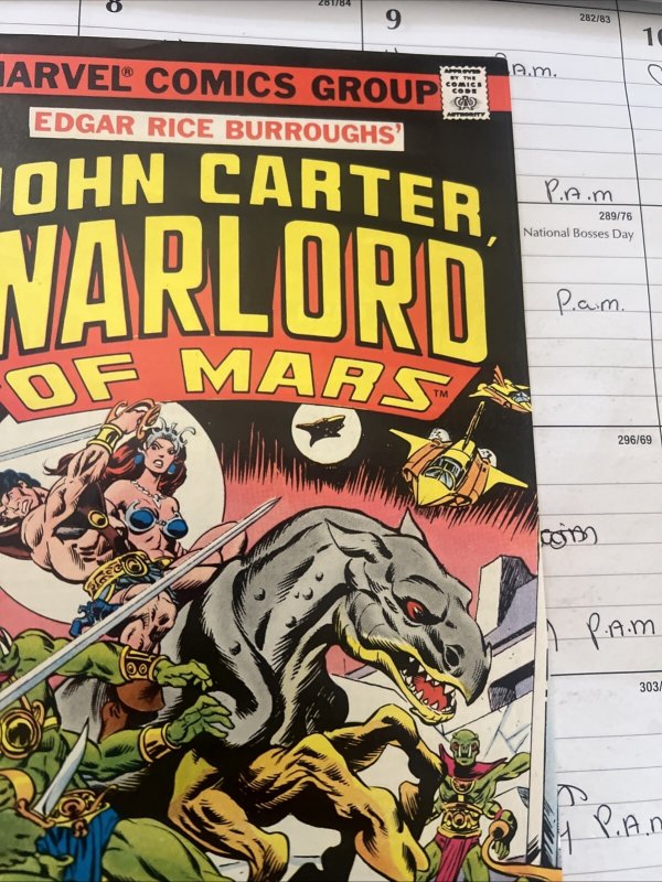 John Carter Warlord of Mars #1 1977 Marvel Comics 1st Issue Mid Grade Raw
