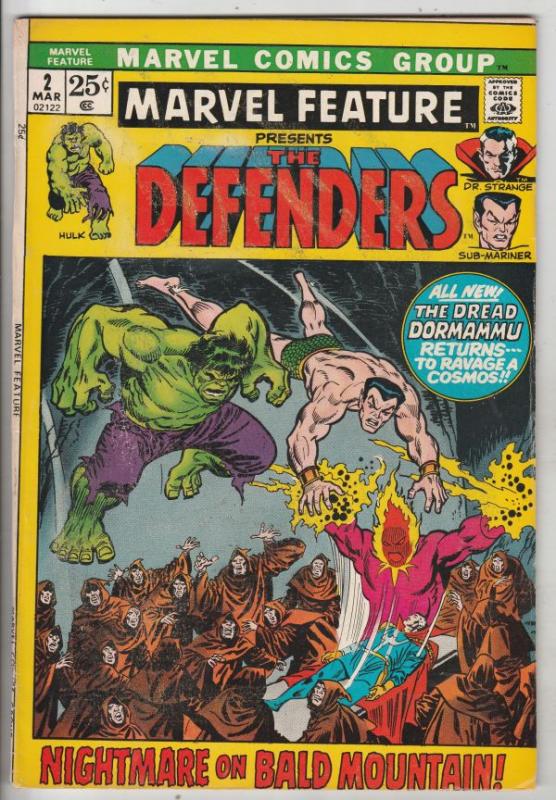 Marvel Feature presents Defenders, The #2 (Mar-72) FN Mid-Grade Dr.Strange, N...