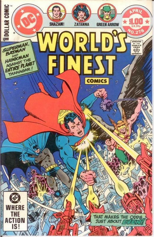 WORLDS FINEST 278 VF-NM $1 COVER GIANTS April 1982 COMICS BOOK