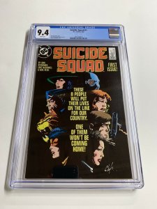 Suicide Squad 1 Cgc 9.4 White Pages Dc Comics