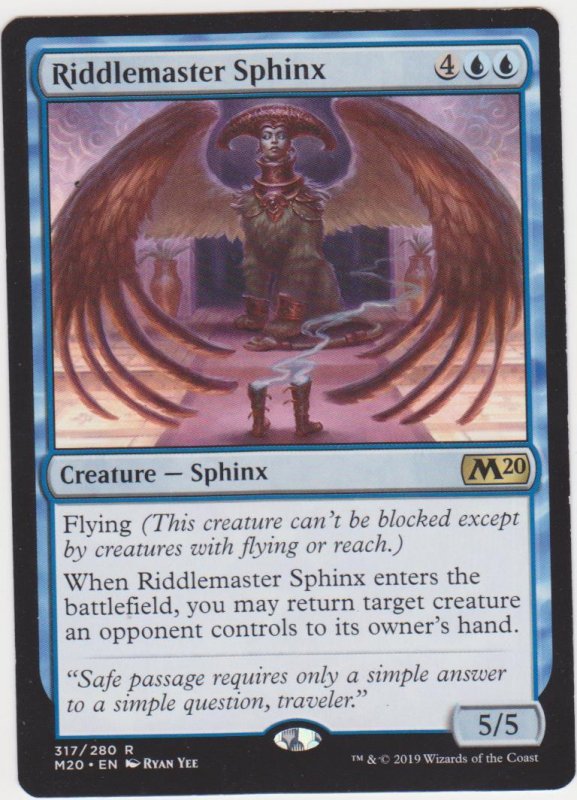 Magic the Gathering: Core Set 2020 - Riddlemaster Sphinx