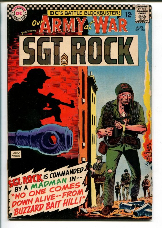 OUR ARMY AT WAR 1#170 1966-WWII-SGT ROCK-vg/fn 