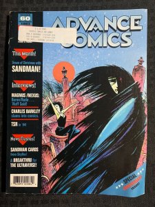 1993 ADVANCE COMICS Magazine #60 FN 6.0 Sandman Death & Professor Hulk Covers