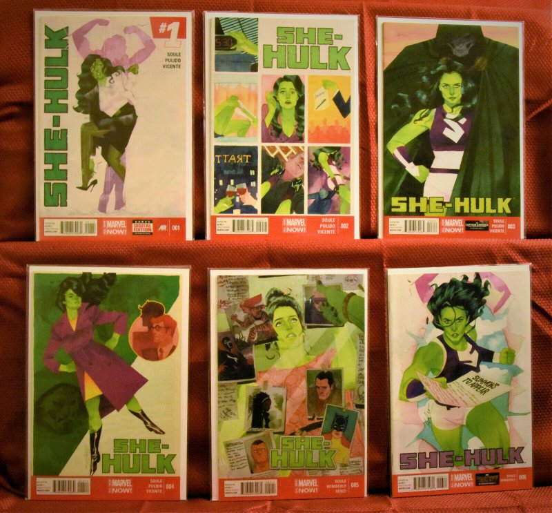 She-Hulk LOT of 12 Near Mint 2012 Copies of Issues #1-12 Marvel Collection