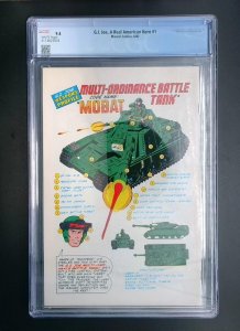 G.I. Joe, A Real American Hero #1,  CGC 9.4 Marvel Comics, 1982 JR1