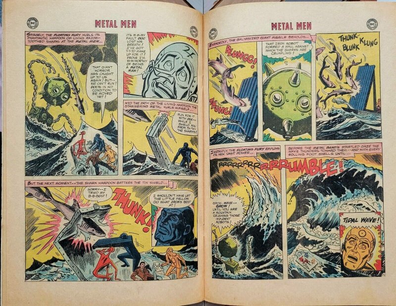 METAL MEN #11 VG (DC 1965) Nice Silver Age THE FLOATING FURIES ft DOC MAGNUS!