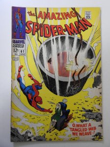 The Amazing Spider-Man #61 (1968) VG Condition centerfold detached bottom staple