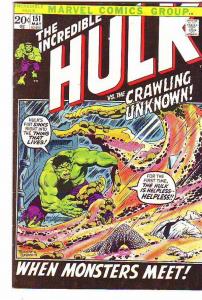 Incredible Hulk #151 (May-72) FN/VF Mid-High-Grade Hulk