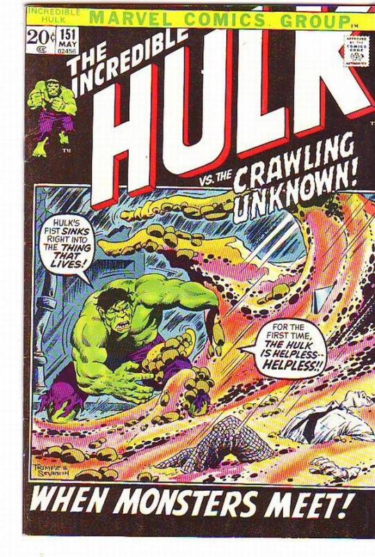 Incredible Hulk #151 (May-72) FN/VF Mid-High-Grade Hulk