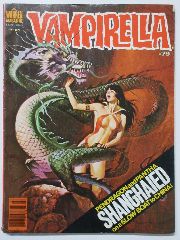 Vampirella #79 (Warren July 1979) Pendragon and Pantha on a Slowboat!