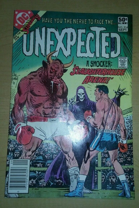 Unexpected 214 signed by gary cohn dc comics comic book vintage