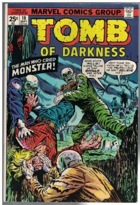 TOMB OF DARKNESS 10 F-VF  Sept. 1974